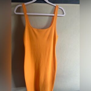 Zara orange dress size US Large